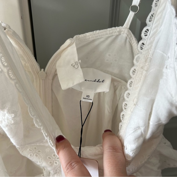 NWT Revolve Line & Dot Lotus Eyelet Midi Dress White - Picture 7 of 7